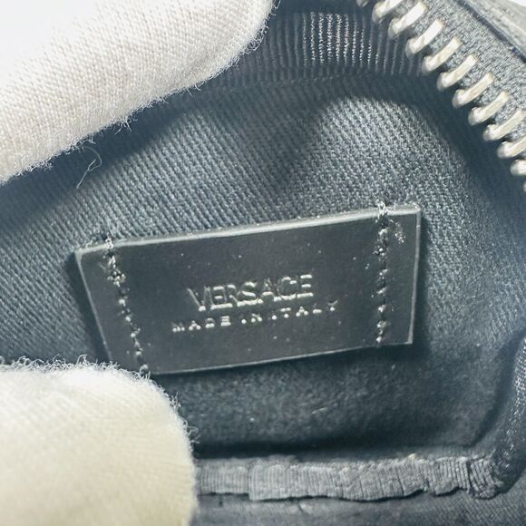 NEW Versace La Greca Square Modular Coin Pouch Mini Purse Bag 4.5”x4.5”x2” - Picture 11 of 11